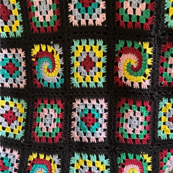 Multi Color Crocheted Sweater Dress - Picture 5 of 6